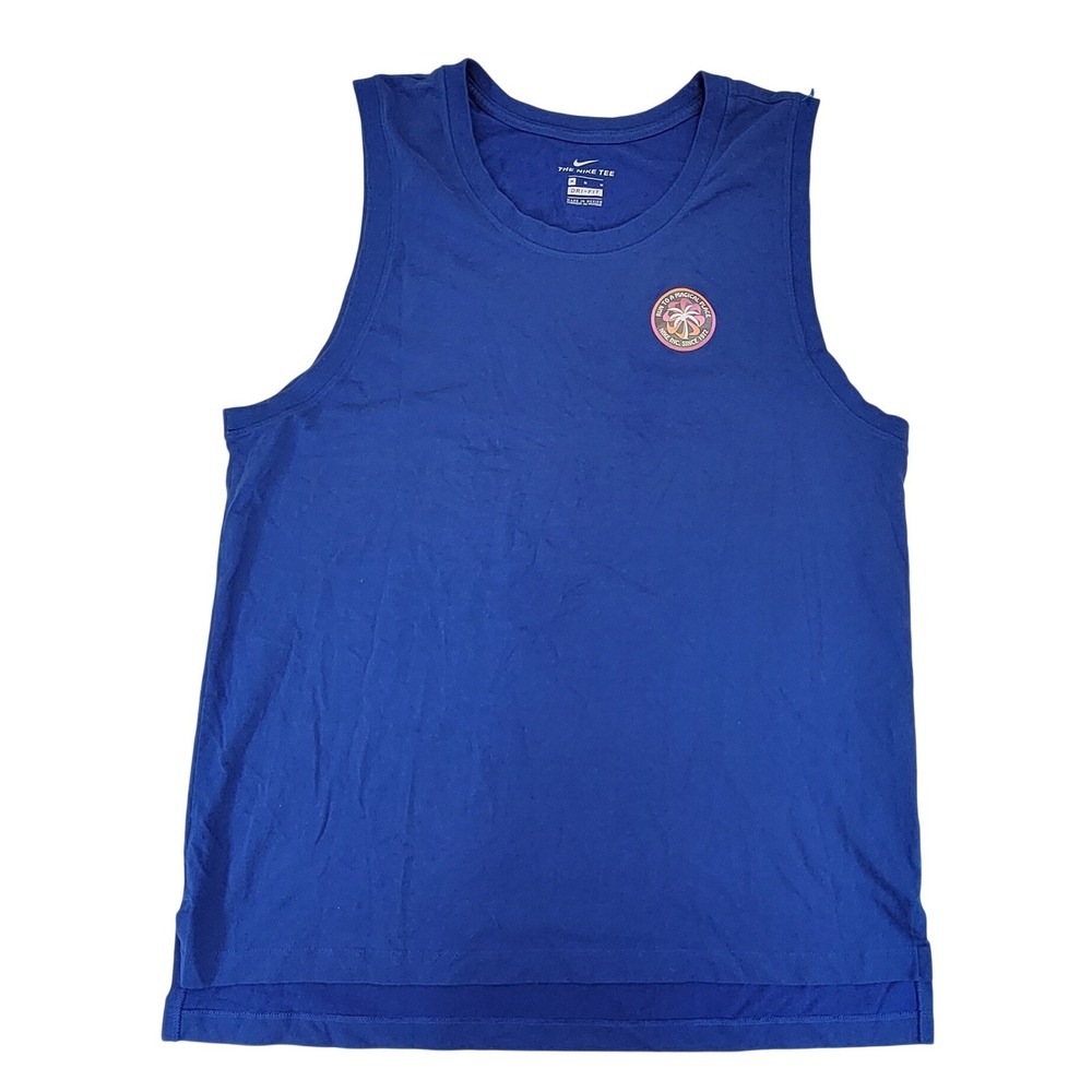 Nike Dri Fit Blue Graphic Tank Top Men's Medium
